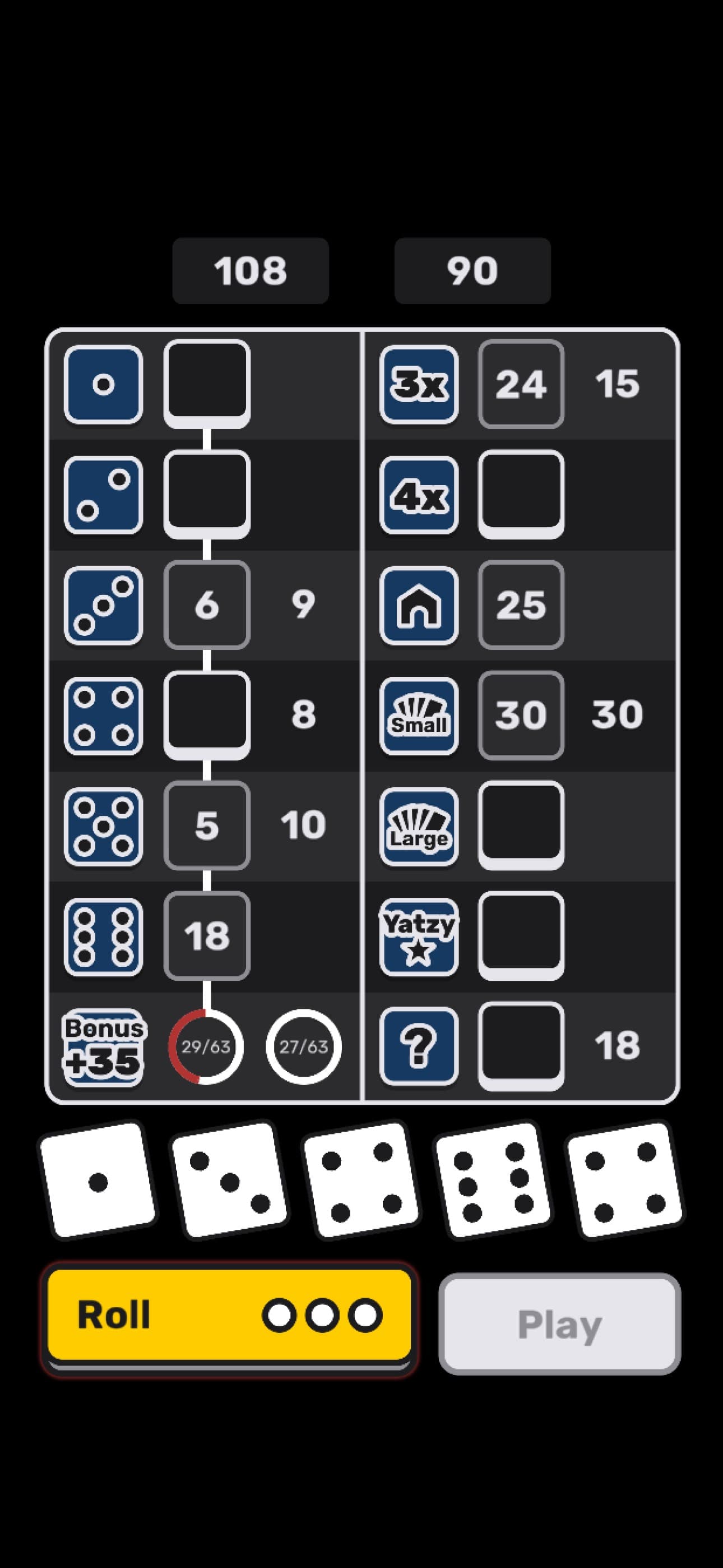 ­Yatzy screenshot 2 - screenshot