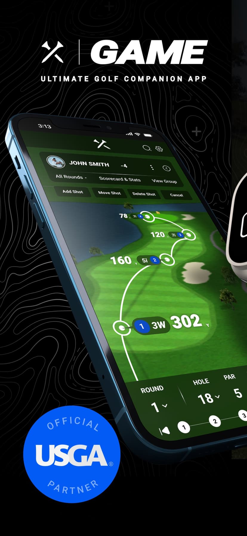 Blue Tees GAME: AI Golf GPS screenshot 1 - screenshot