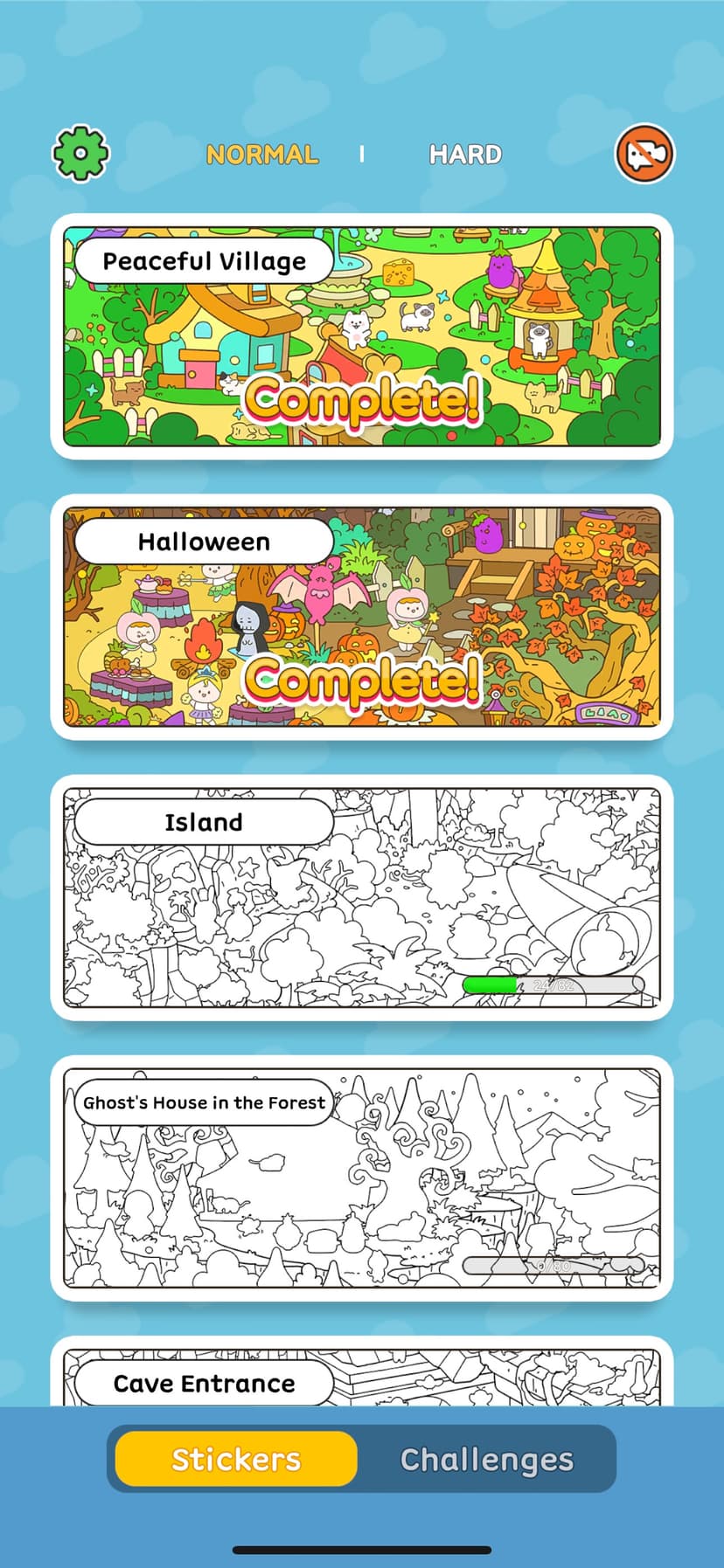 StickerTown Puzzle: Color book screenshot 2 - screenshot