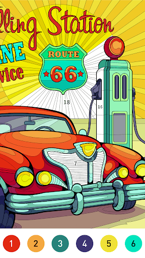 Nostalgia Color by number game screenshot 3 - screenshot