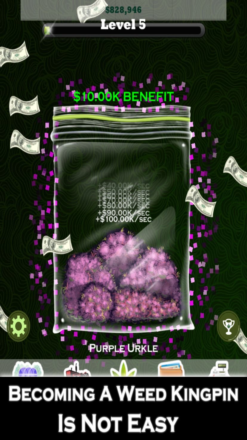Weed Bud Firm Inc- Ganja Pot Farmer Tycoon Clicker screenshot 1 - screenshot