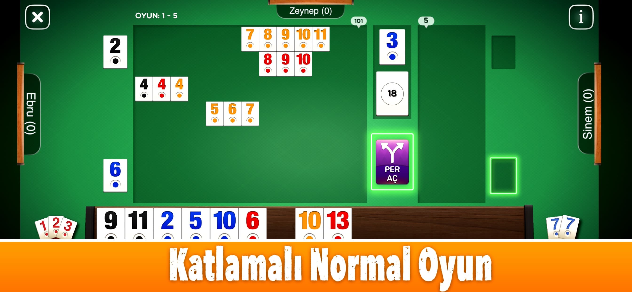 101 Okey Star ( internetsiz ) screenshot 3 - screenshot