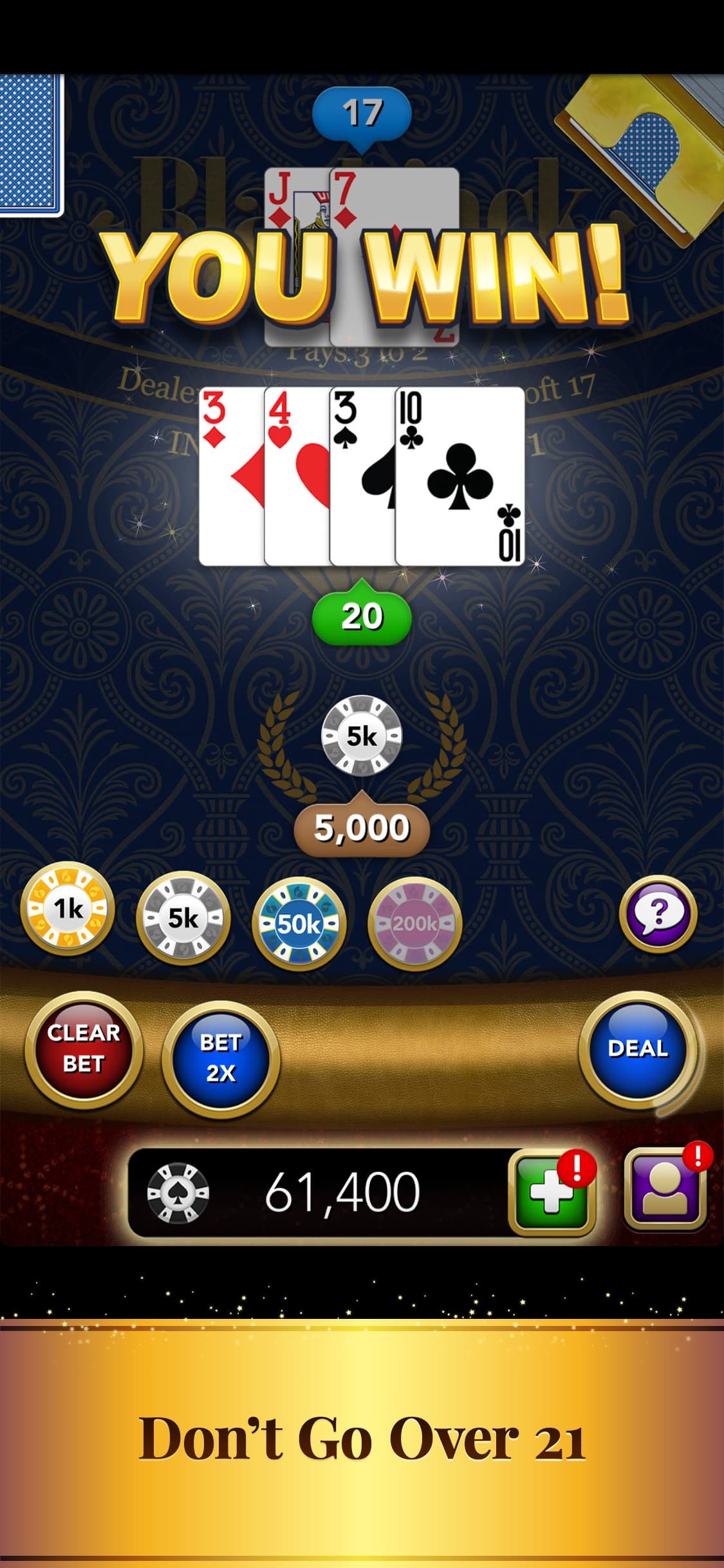 ⋅Blackjack screenshot 4 - screenshot
