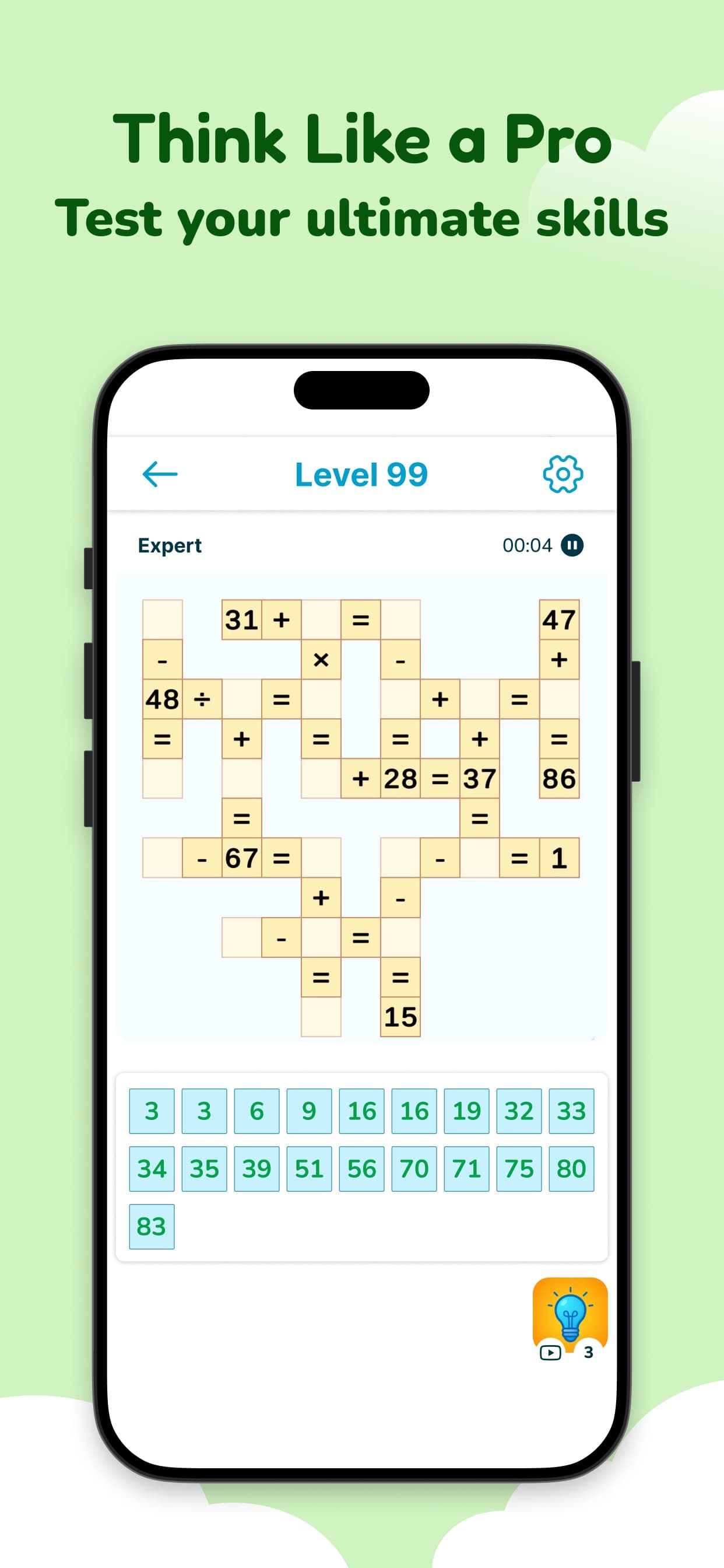 Math Crossword - Number Puzzle screenshot 1 - screenshot