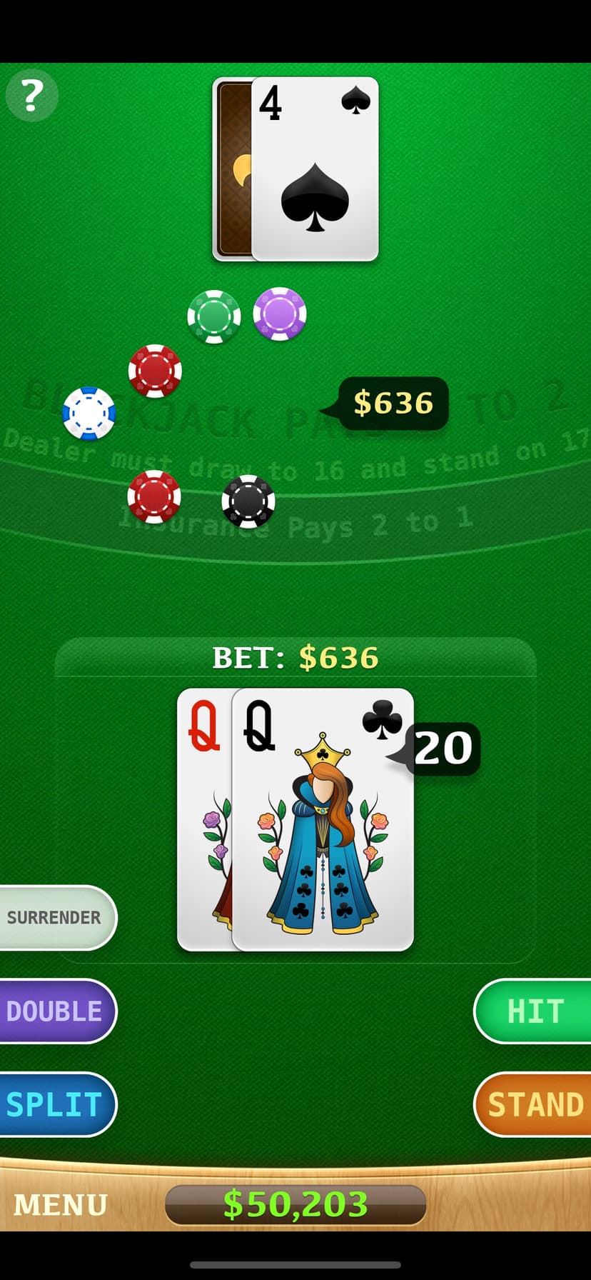 ⋆Blackjack screenshot 1 - screenshot