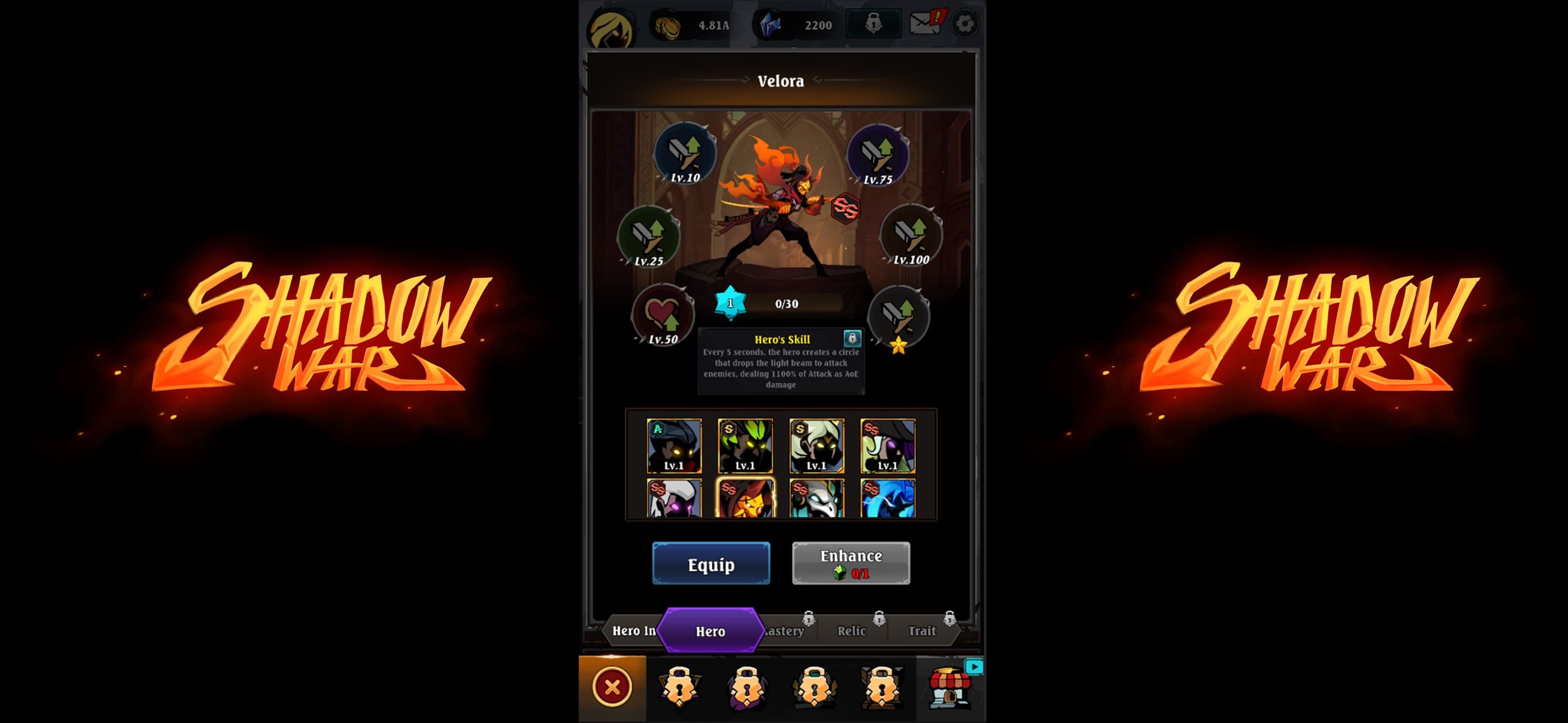 Shadow War: Idle RPG Survival screenshot 7 - screenshot