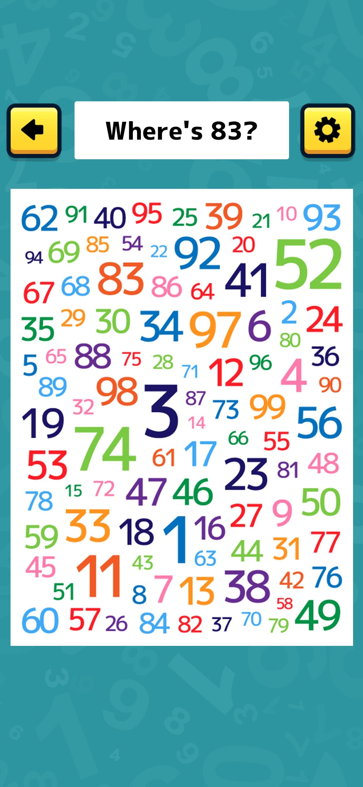 Find the Number!‐brain game screenshot 3 - screenshot