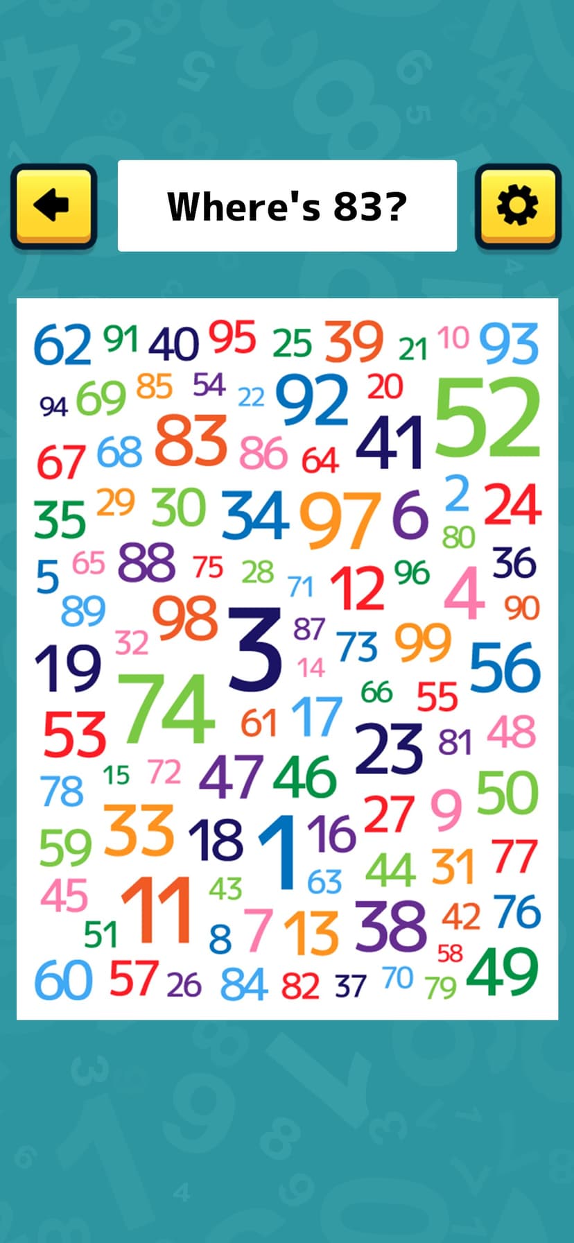 Find the Number!‐brain game screenshot 3 - screenshot