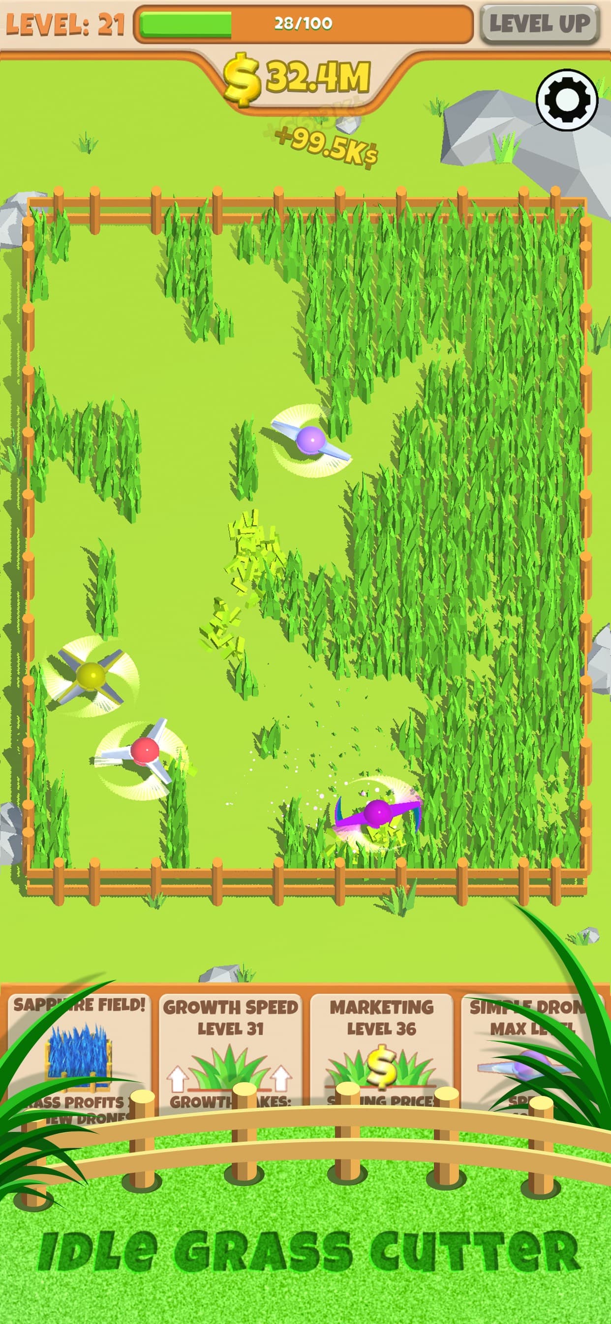 Idle Grass Cutter screenshot 4 - screenshot