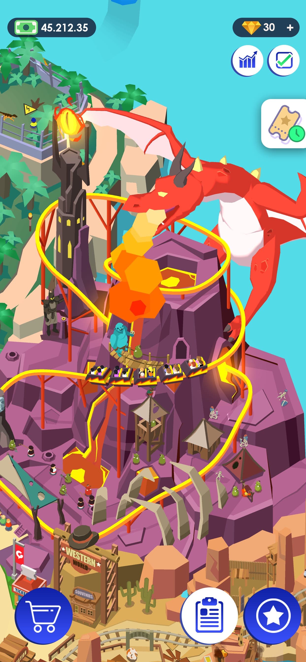 Idle Theme Park - Tycoon Game screenshot 2 - screenshot
