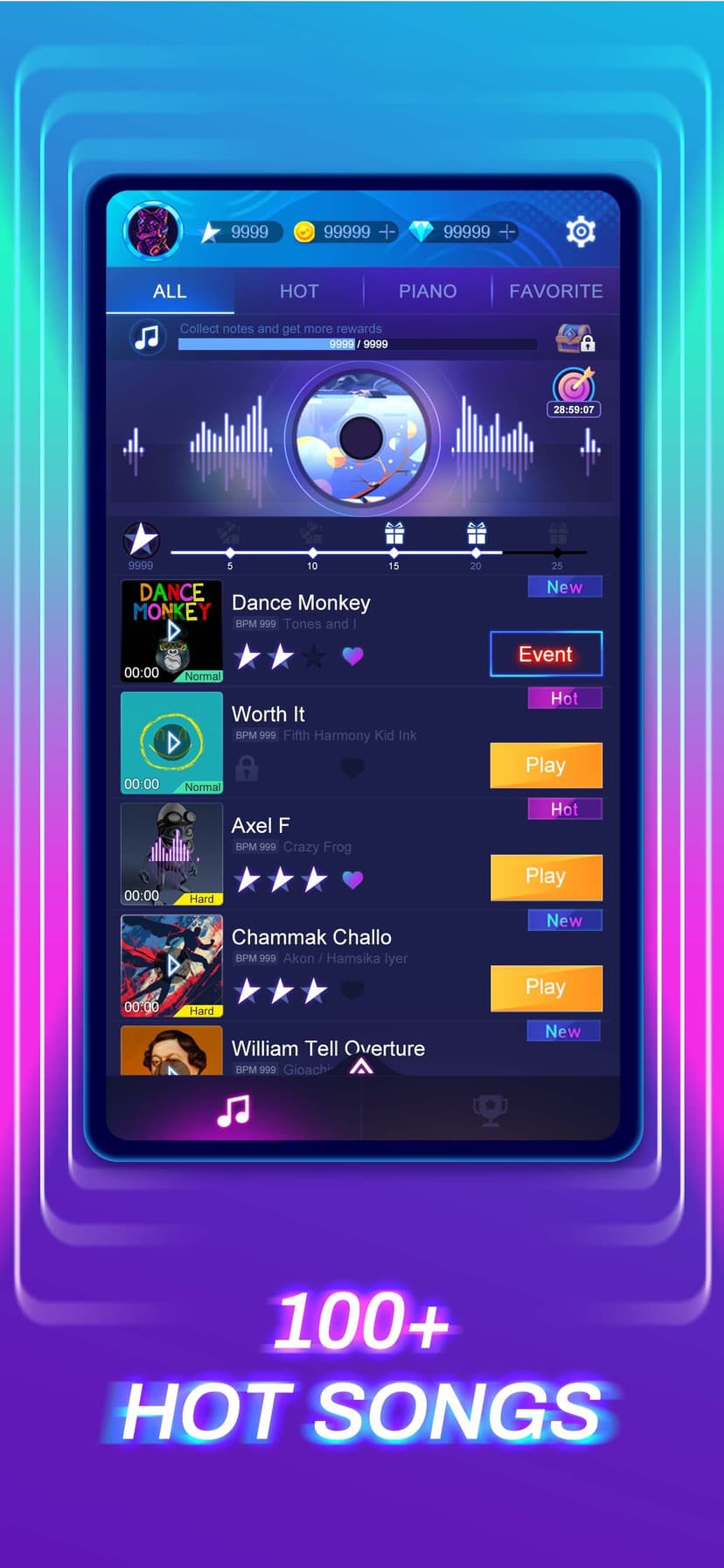 Piano Fire 2 screenshot 1 - screenshot