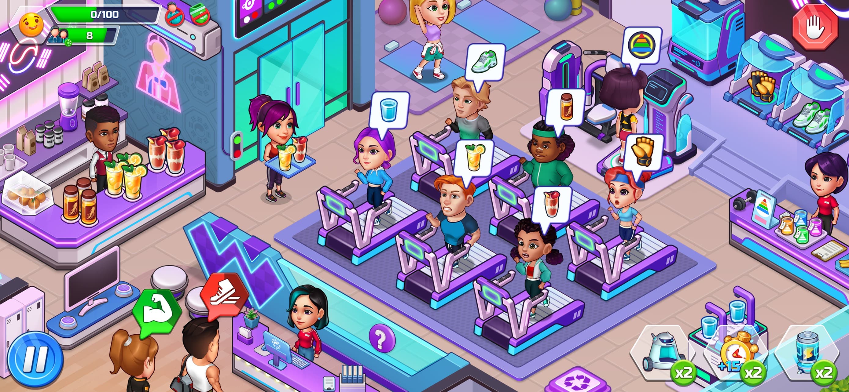 Happy Fitness: Gym Game screenshot 2 - screenshot