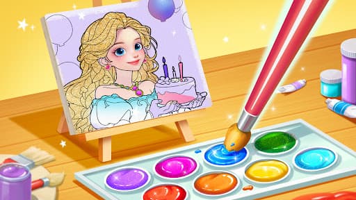 Princess Game Fantasy Coloring screenshot 1 - screenshot
