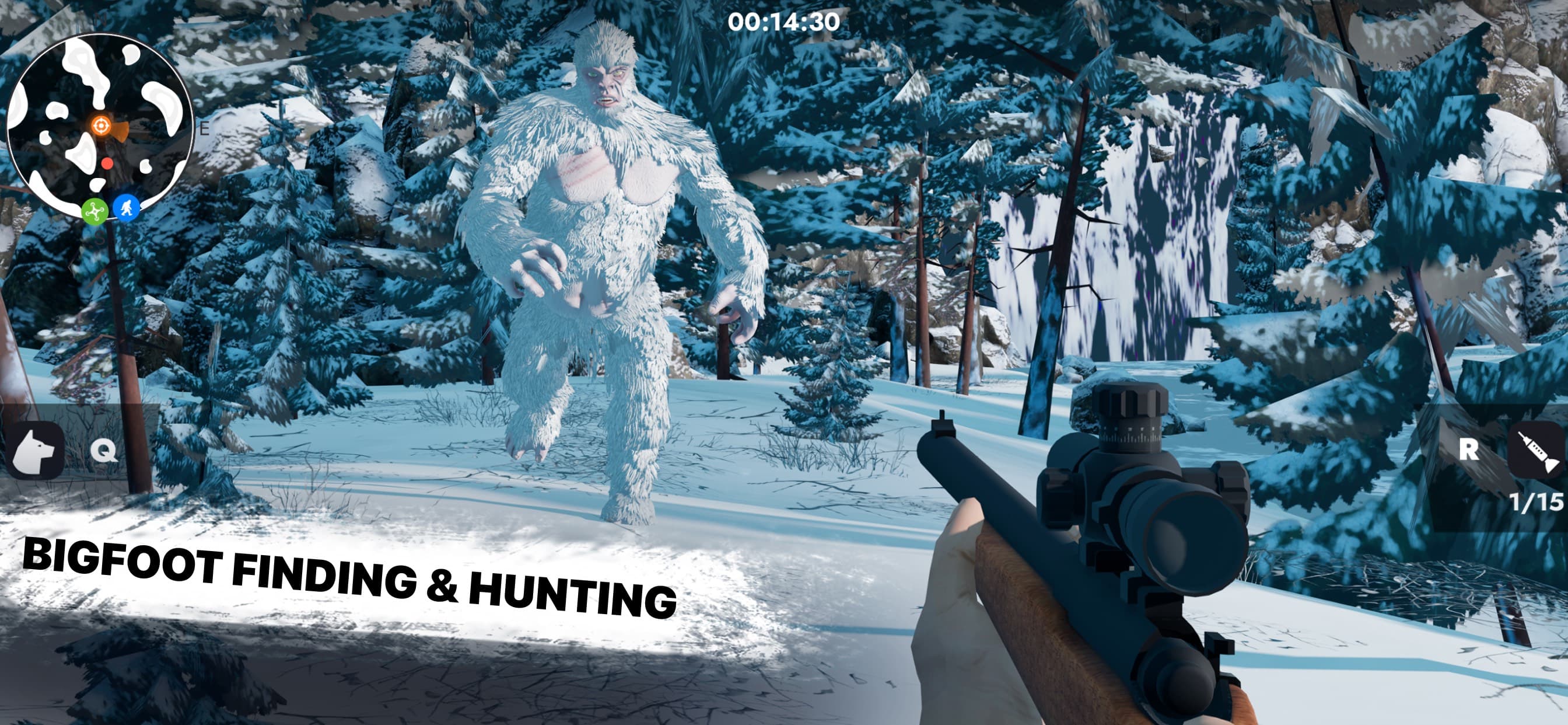 Bigfoot Monster: Yeti Hunting screenshot 1 - screenshot