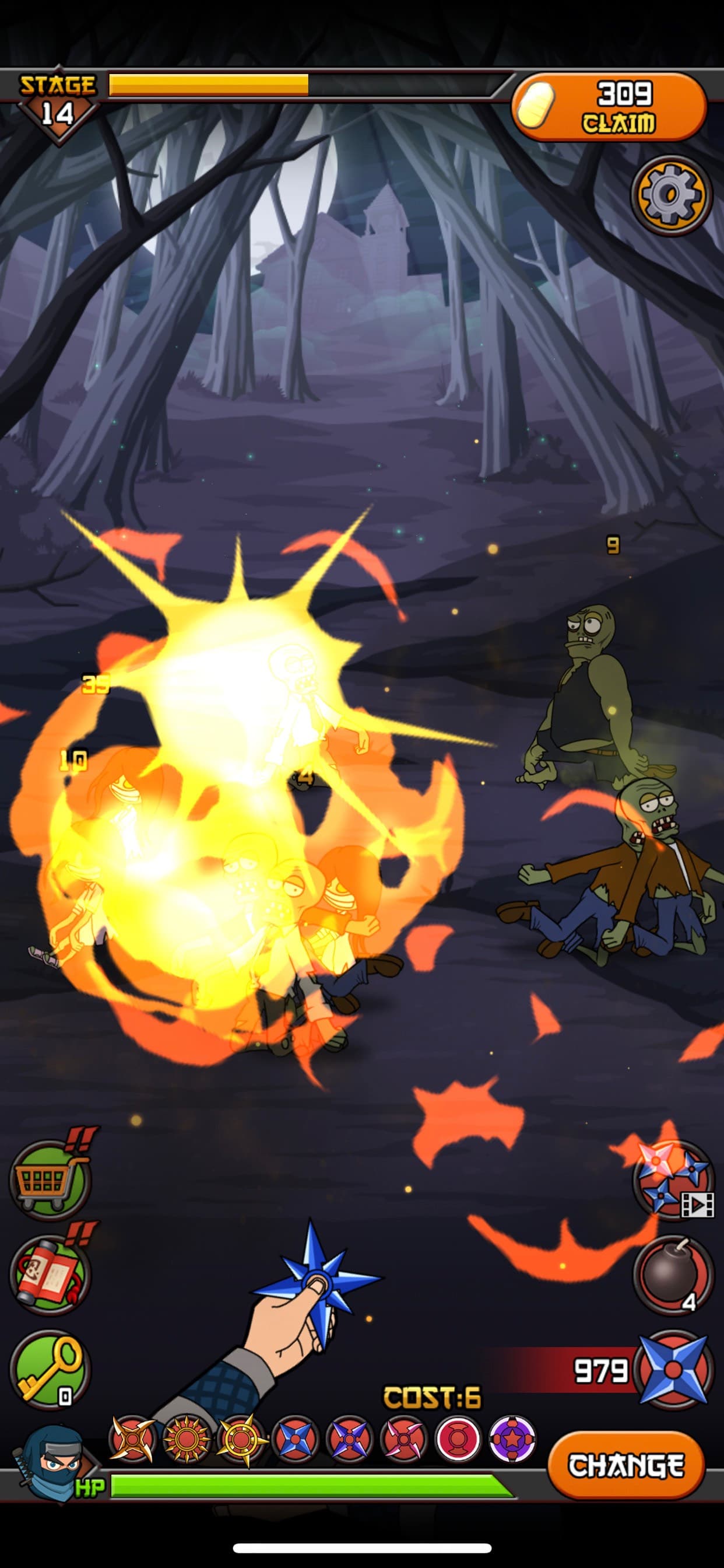 Zombies vs Ninja screenshot 2 - screenshot