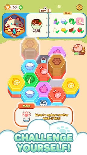 Hexa Food Sort - Sorting Games screenshot 10 - screenshot