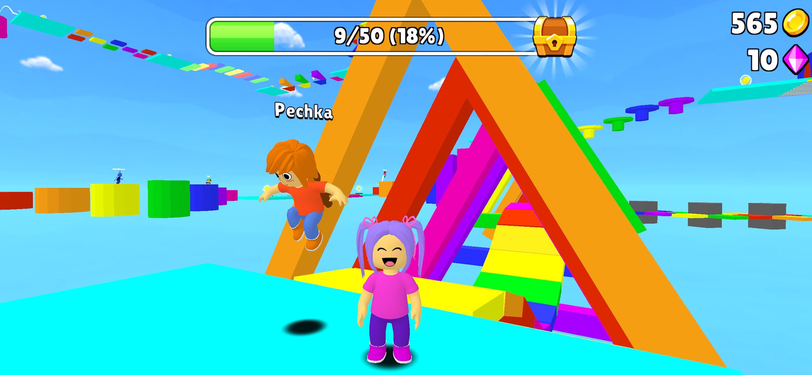 Obby Parkour: Runner Game screenshot 1 - screenshot
