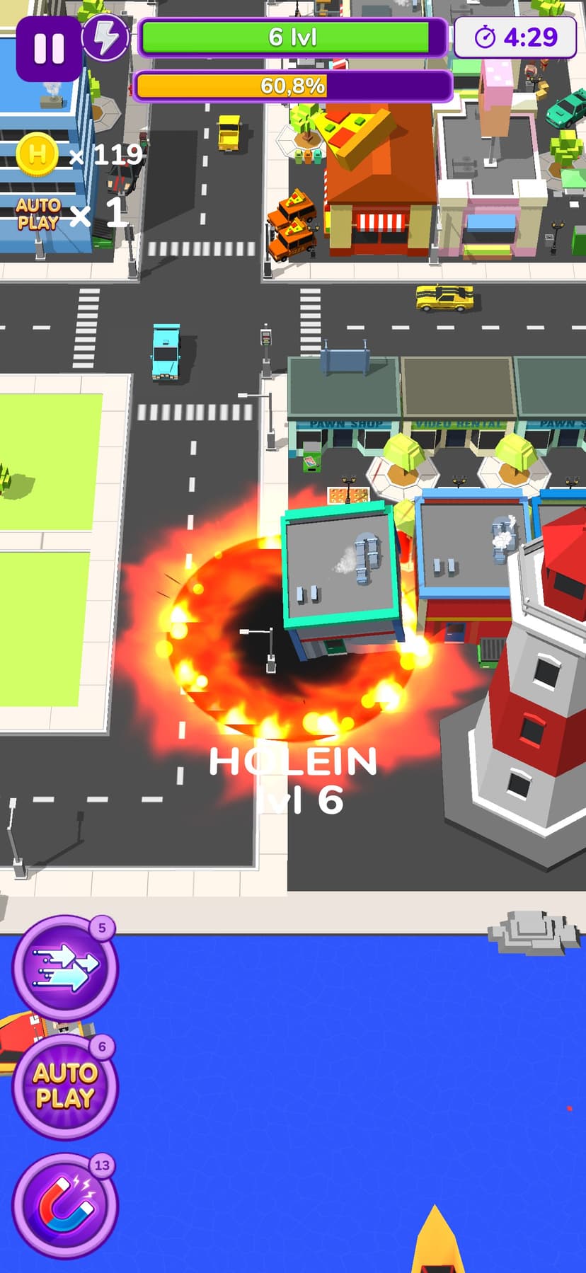 Holein. hole io blackhole game screenshot 1 - screenshot