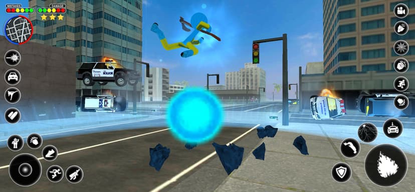 Stickman Rope Hero Spider Game screenshot 3 - screenshot