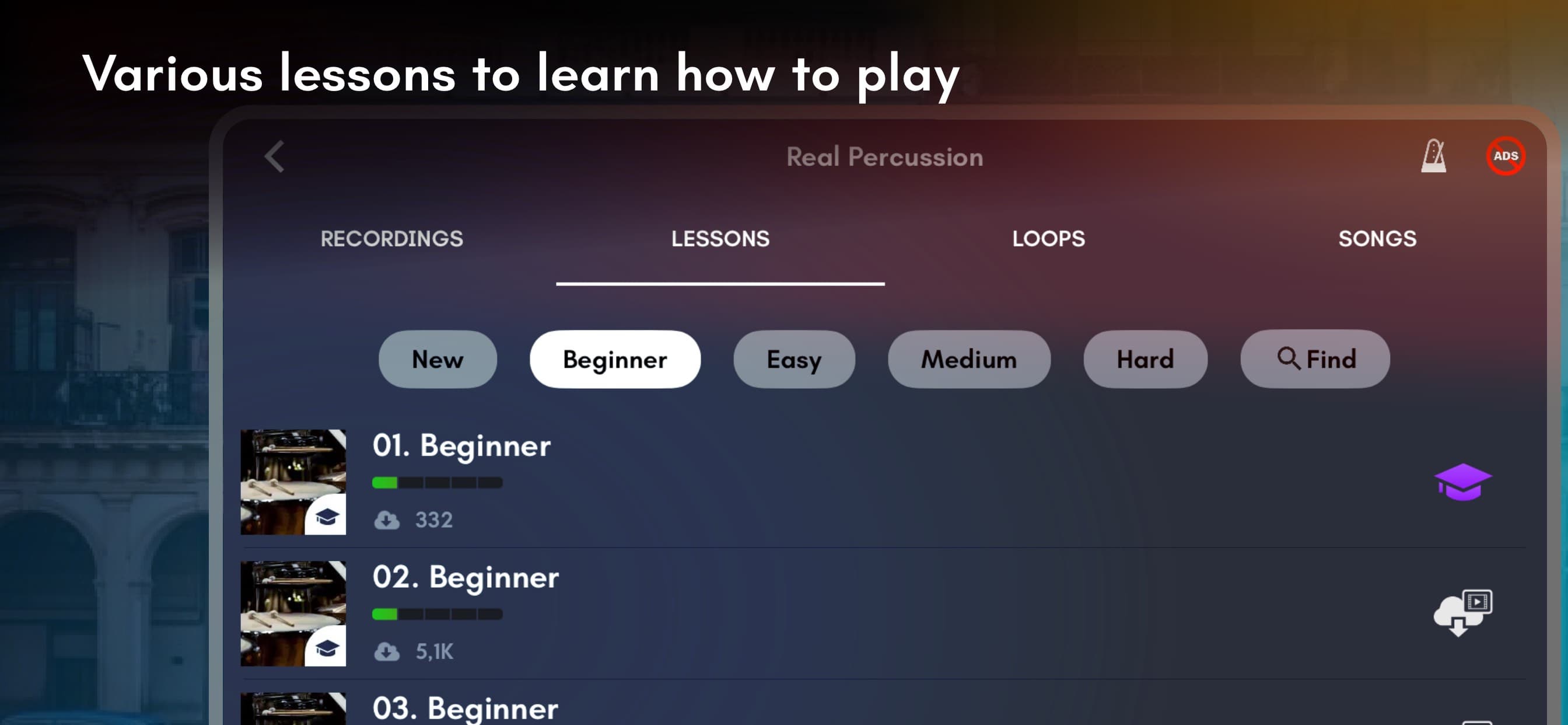 Real Percussion: kit drum pads screenshot 5 - screenshot