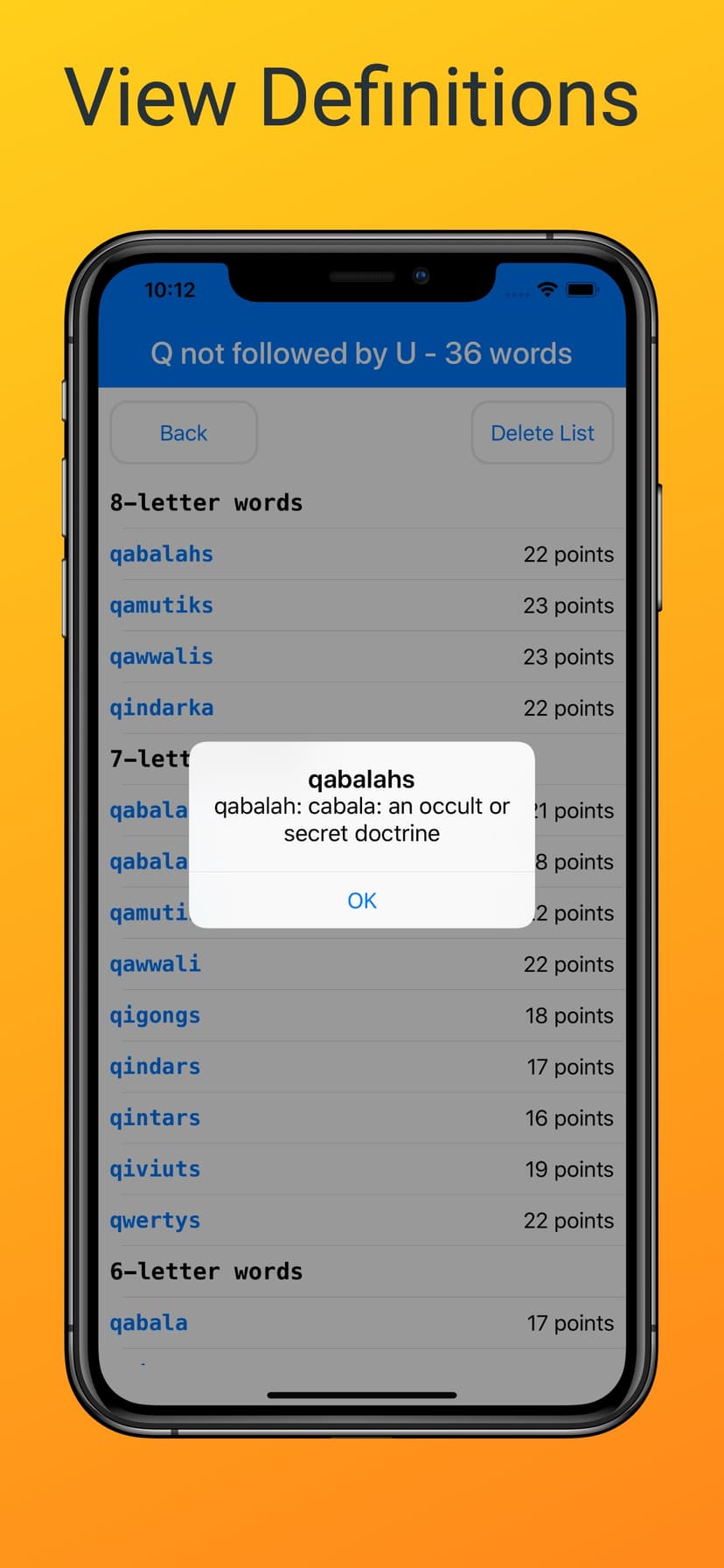 Word Checker (for Scrabble) screenshot 6 - screenshot