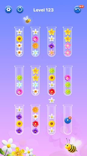 Blossom Sorting: flower games screenshot 1 - screenshot