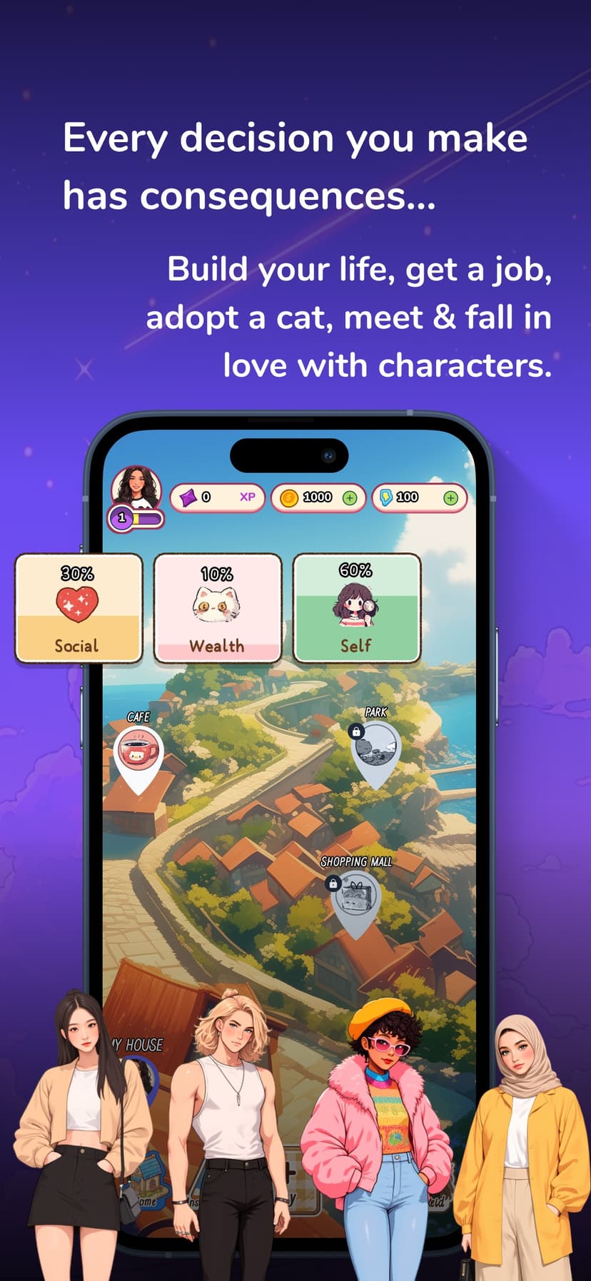 Nomi Sim - Life Simulation screenshot 4 - screenshot