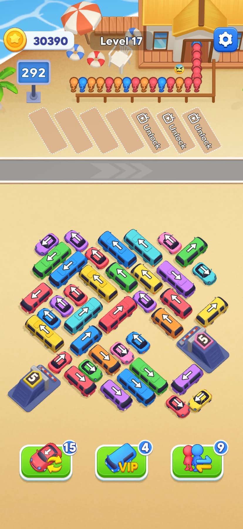 Crazy Bus: Car Jam Parking screenshot 2 - screenshot