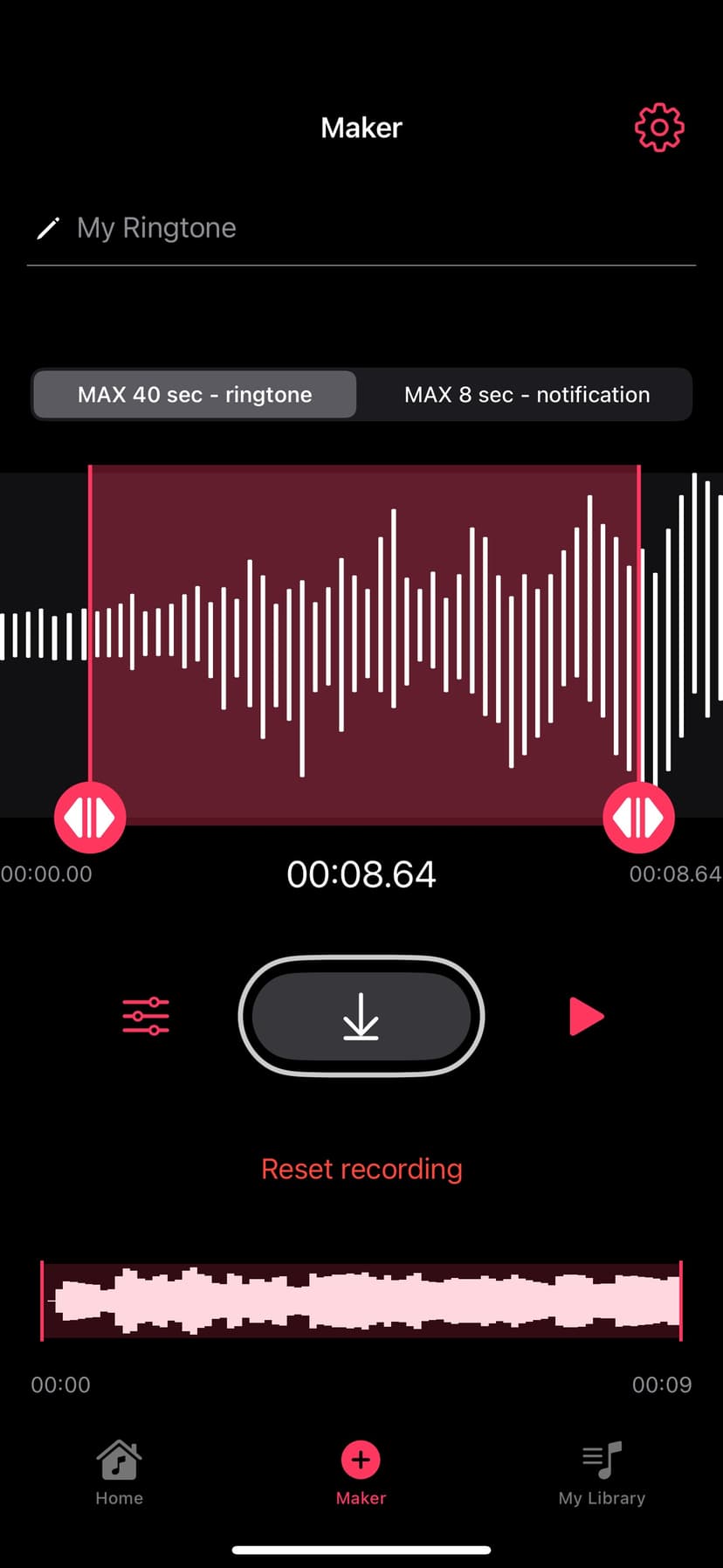 RINGTONE MAKER #1 for iPhone screenshot 5 - screenshot