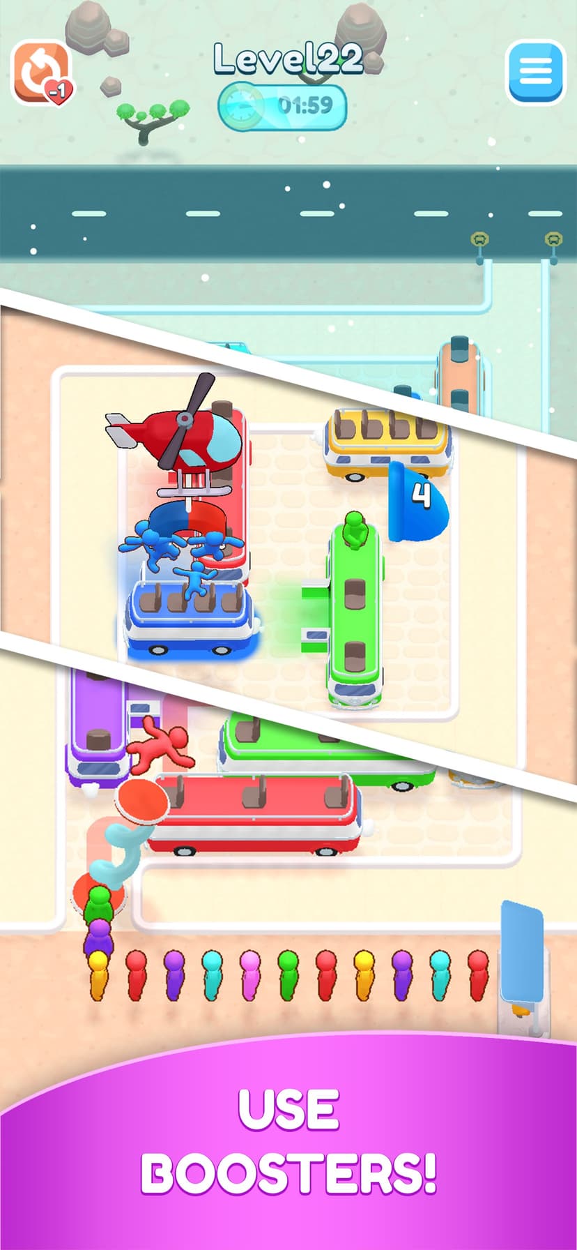 Bus Puzzle: Parking Jam screenshot 4 - screenshot