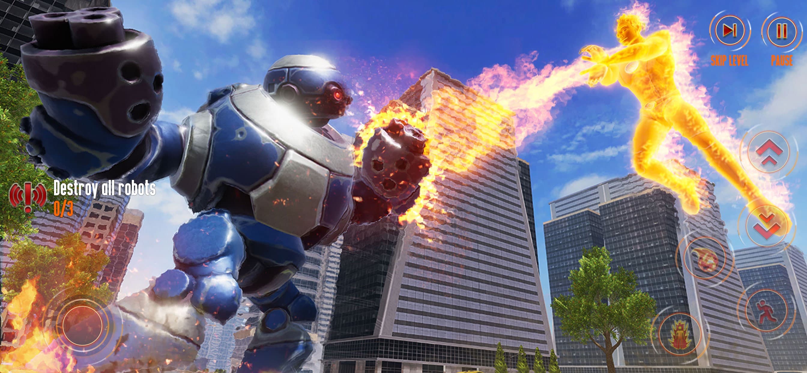 Flying Fire Captain Hero Game screenshot 4 - screenshot