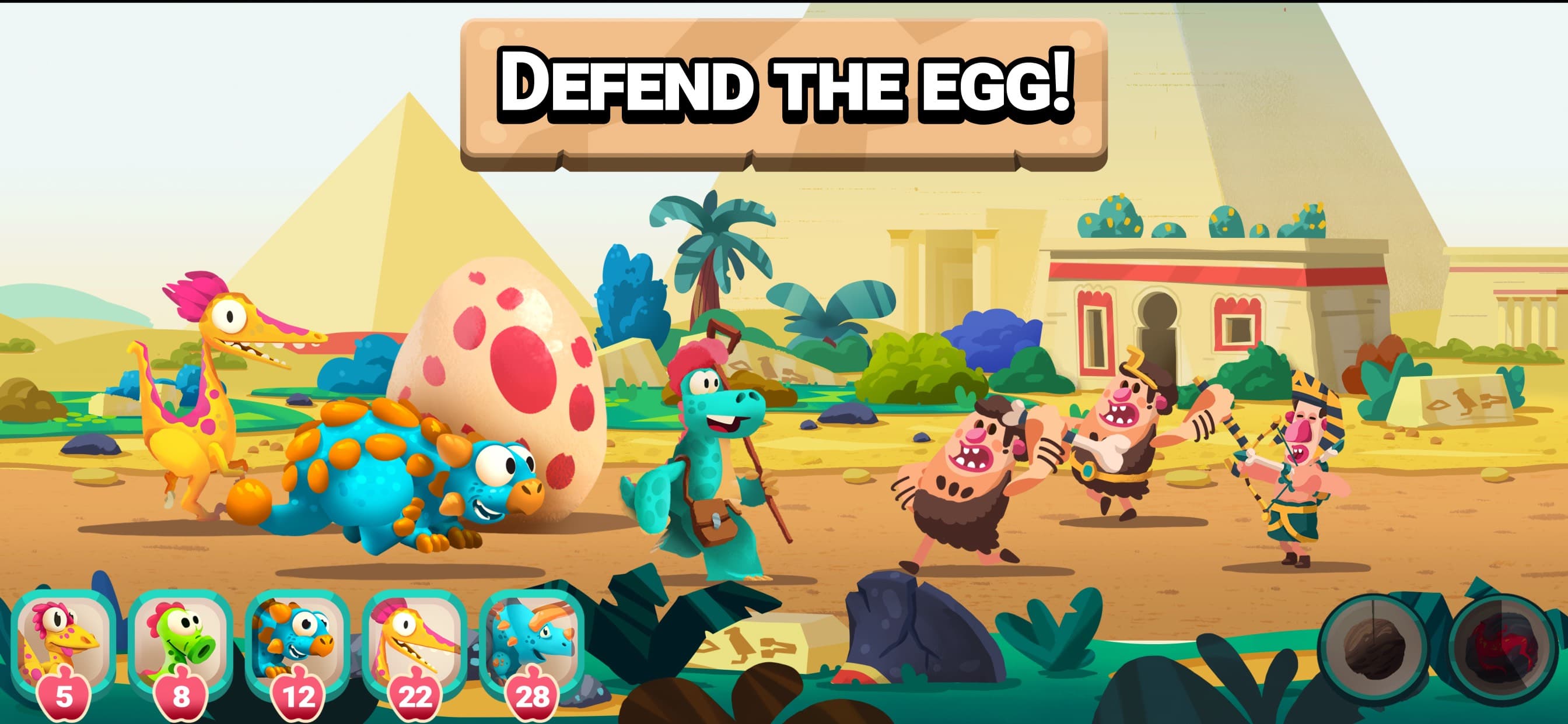 Dino Bash: Travel Through Time screenshot 1 - screenshot
