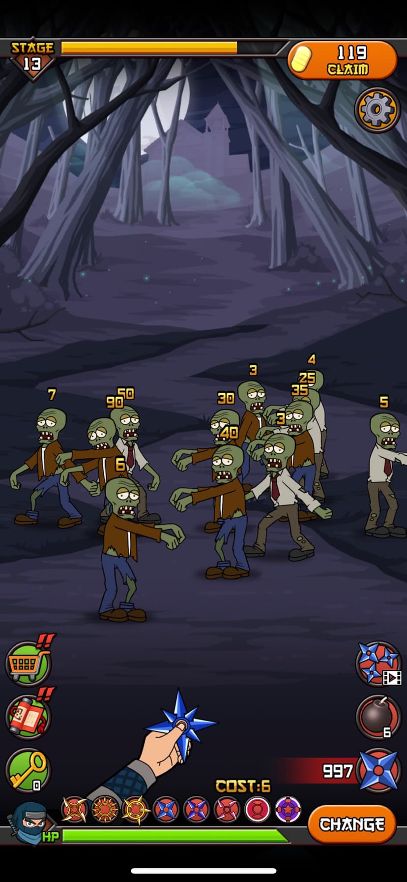 Zombies vs Ninja screenshot 1 - screenshot