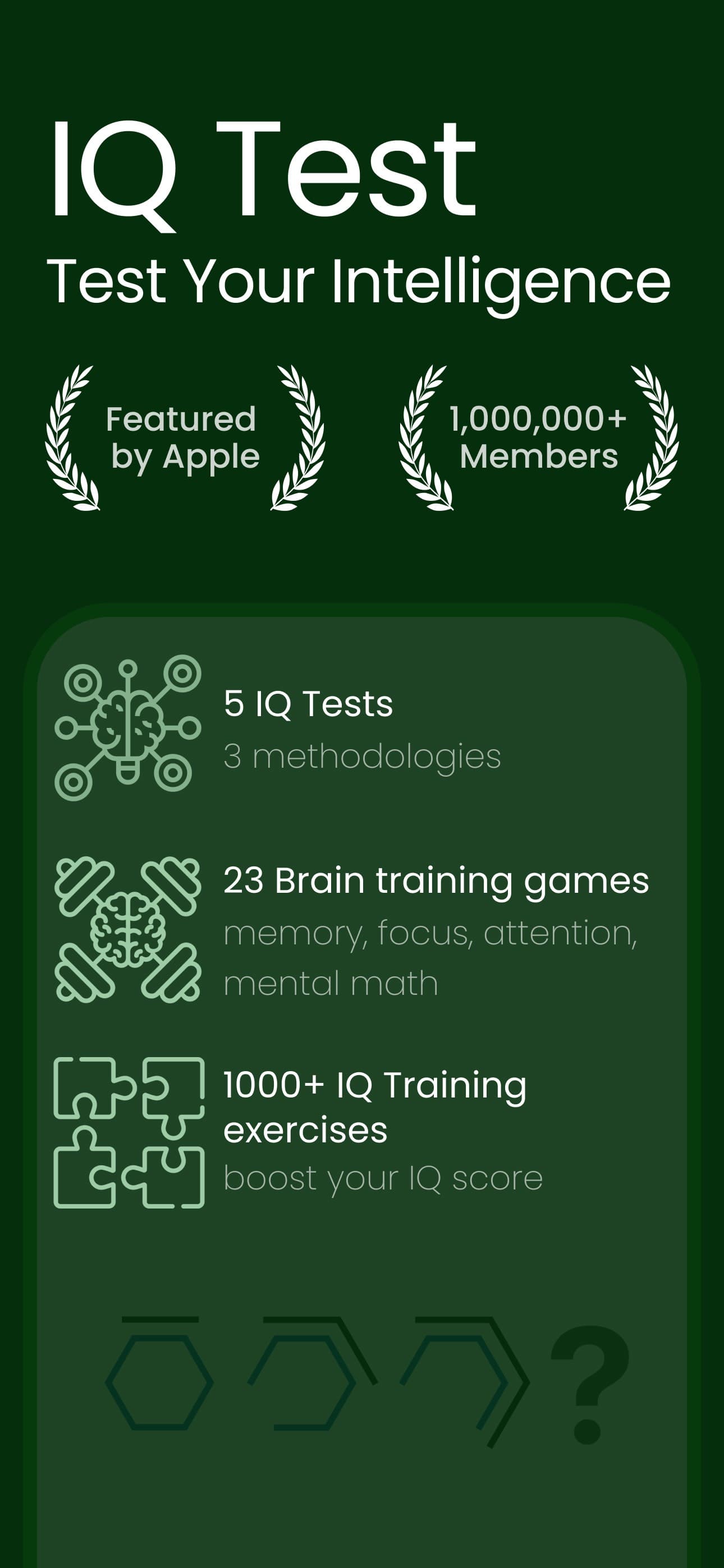 IQ Test - Brain Training Games screenshot 1 - screenshot