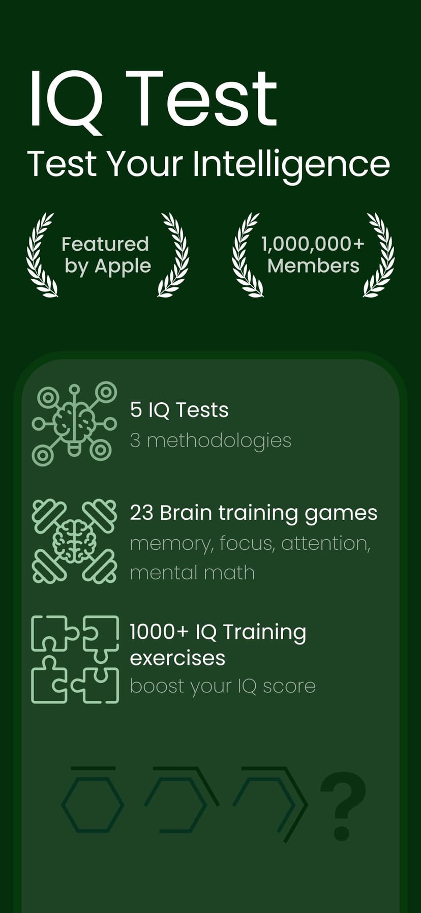 IQ Test - Brain Training Games screenshot 1 - screenshot