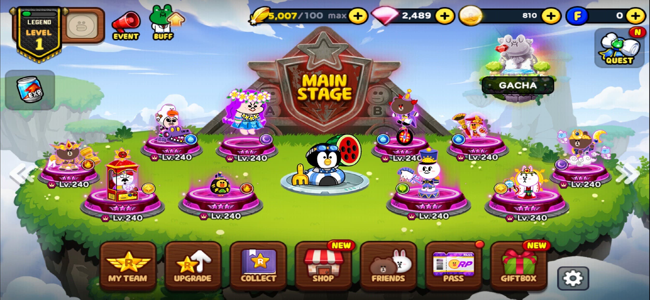 LINE Rangers: Brown-Cony Wars! screenshot 2 - screenshot