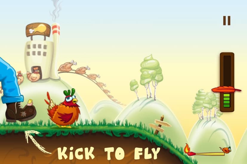 Rocket Chicken (Fly Without Wings) screenshot 1 - screenshot