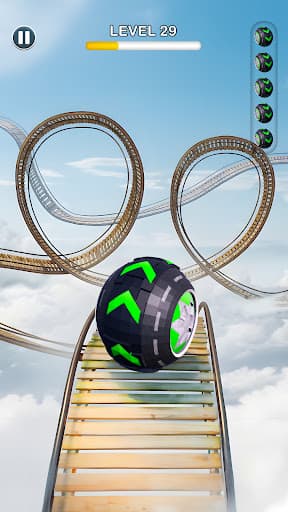 Rolling Ball Sky Escape screenshot 2 - screenshot