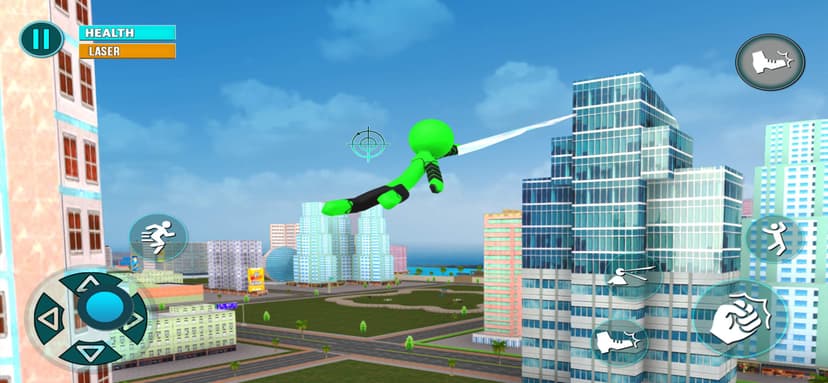 Grand Stickman City Hero Game screenshot 1 - screenshot