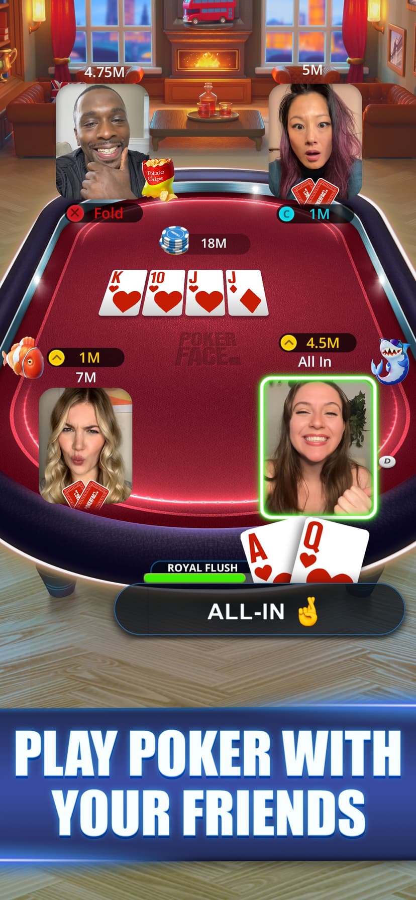 Poker Face: Texas Holdem Live screenshot 1 - screenshot