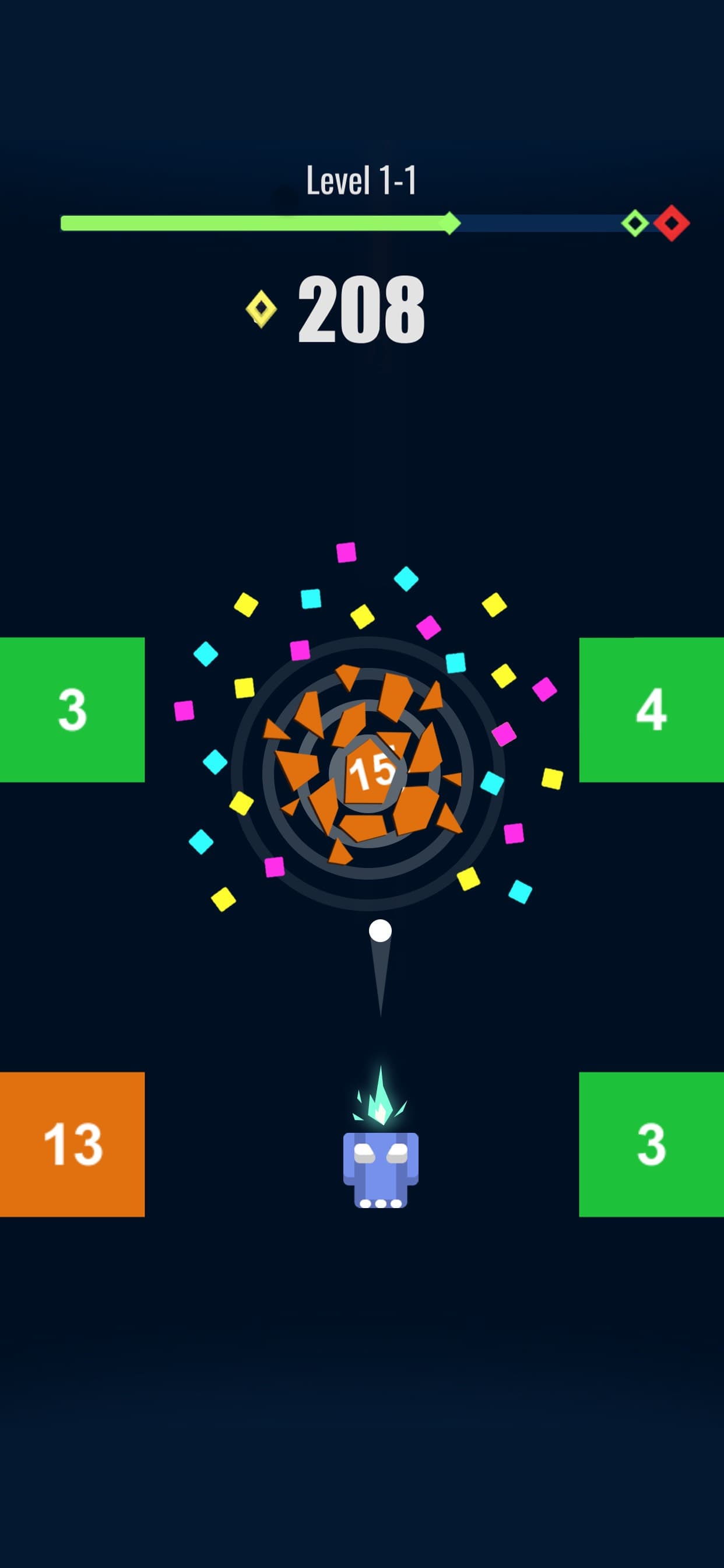 Fire Hero 2D: Space Shooter screenshot 1 - screenshot