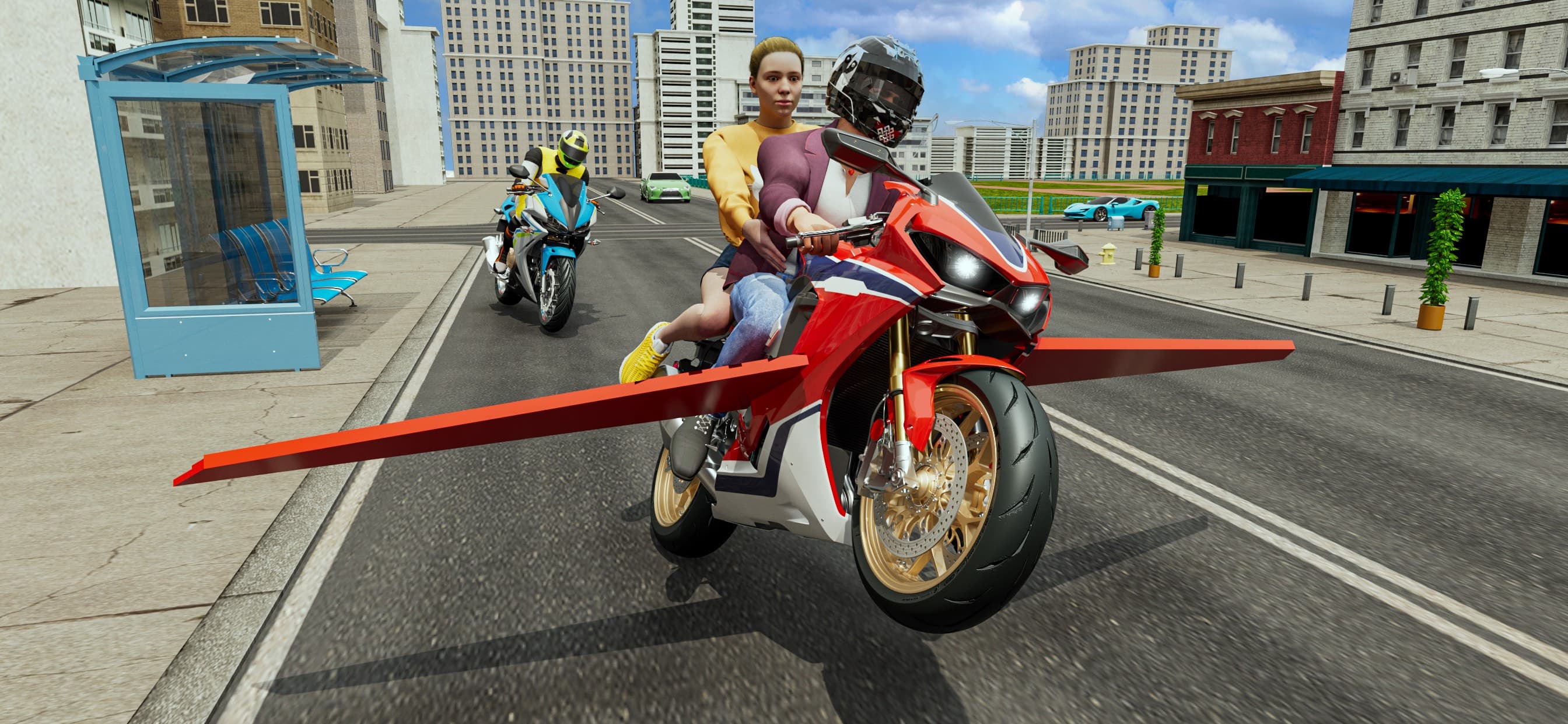 Flying Motorbike: Bike Games screenshot 4 - screenshot