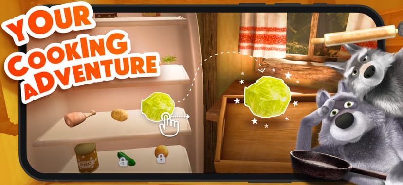 Masha and the Bear: Cook food screenshot 2 - screenshot