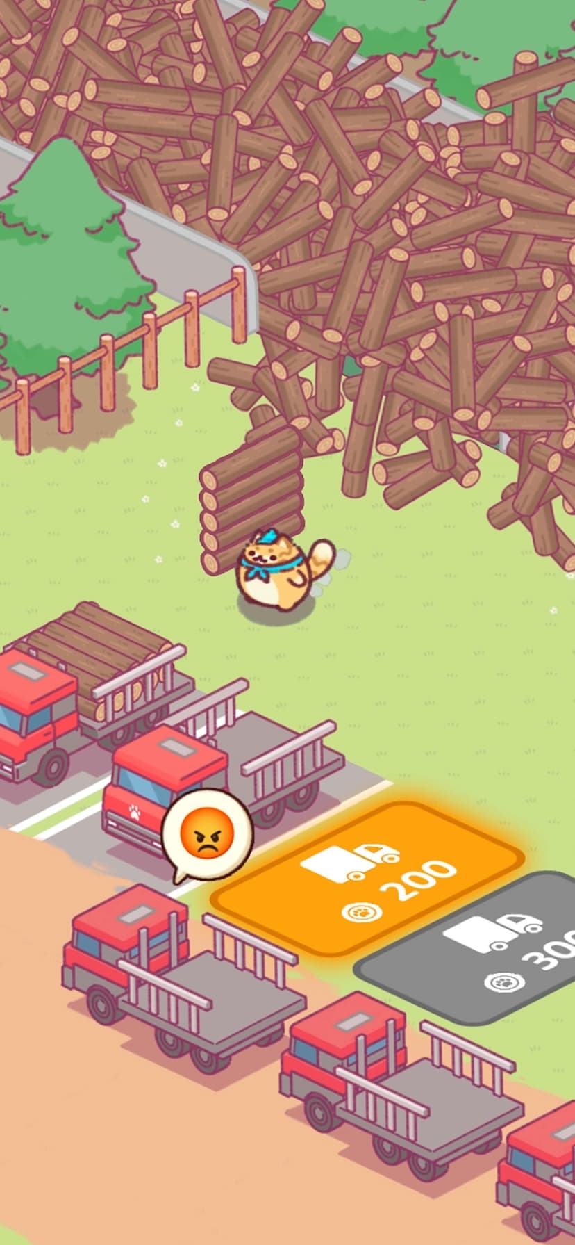 Idle Lumbercat - Wood Games screenshot 1 - screenshot