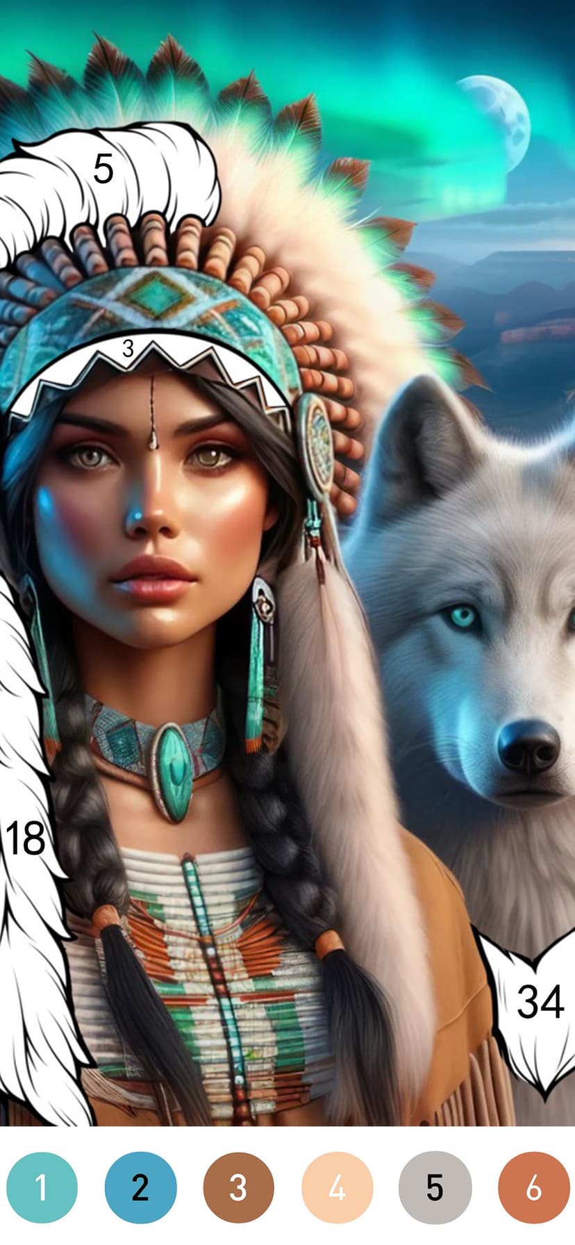 Fantasy Color By Number Game screenshot 3 - screenshot
