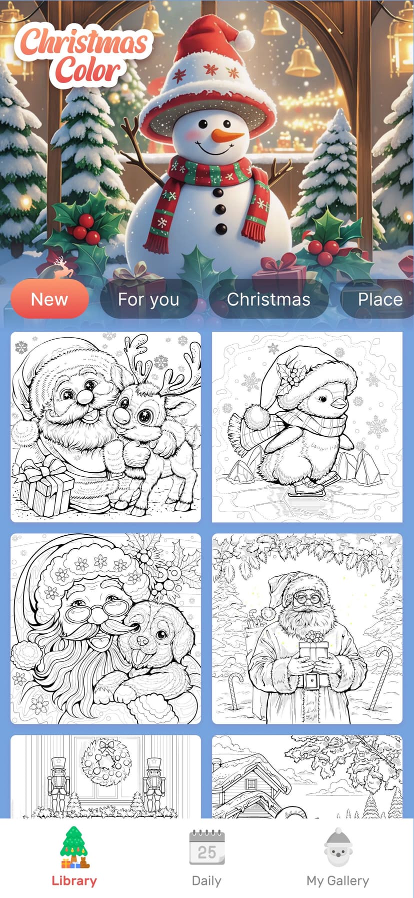 Christmas Color by Number Game screenshot 9 - screenshot