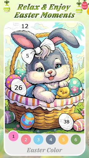 Easter Color by Number Games screenshot 1 - screenshot