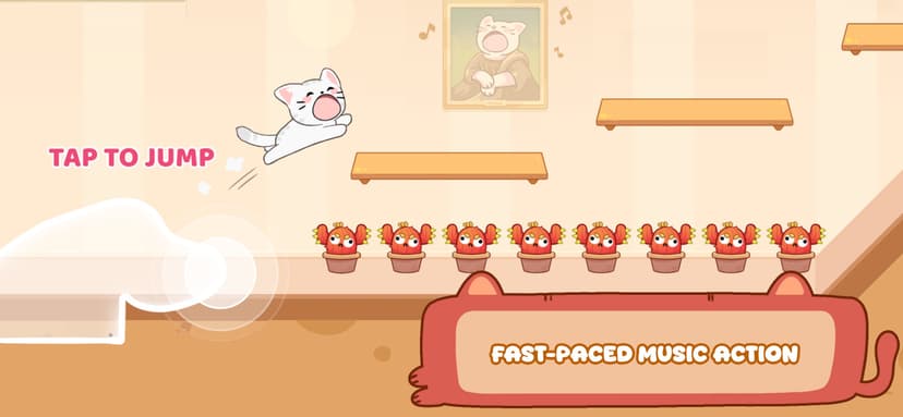 Cat Dash: Cute Cat Music Game screenshot 2 - screenshot