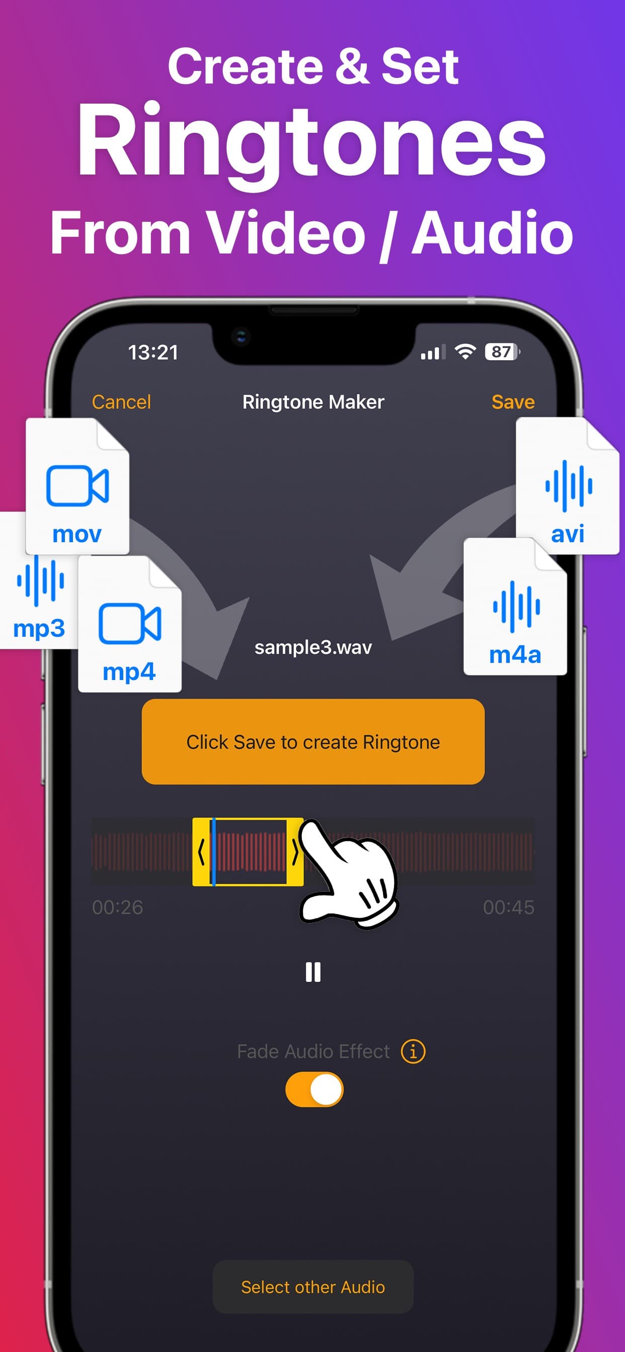Ringtone Maker & MP3 Converter screenshot 1 - screenshot