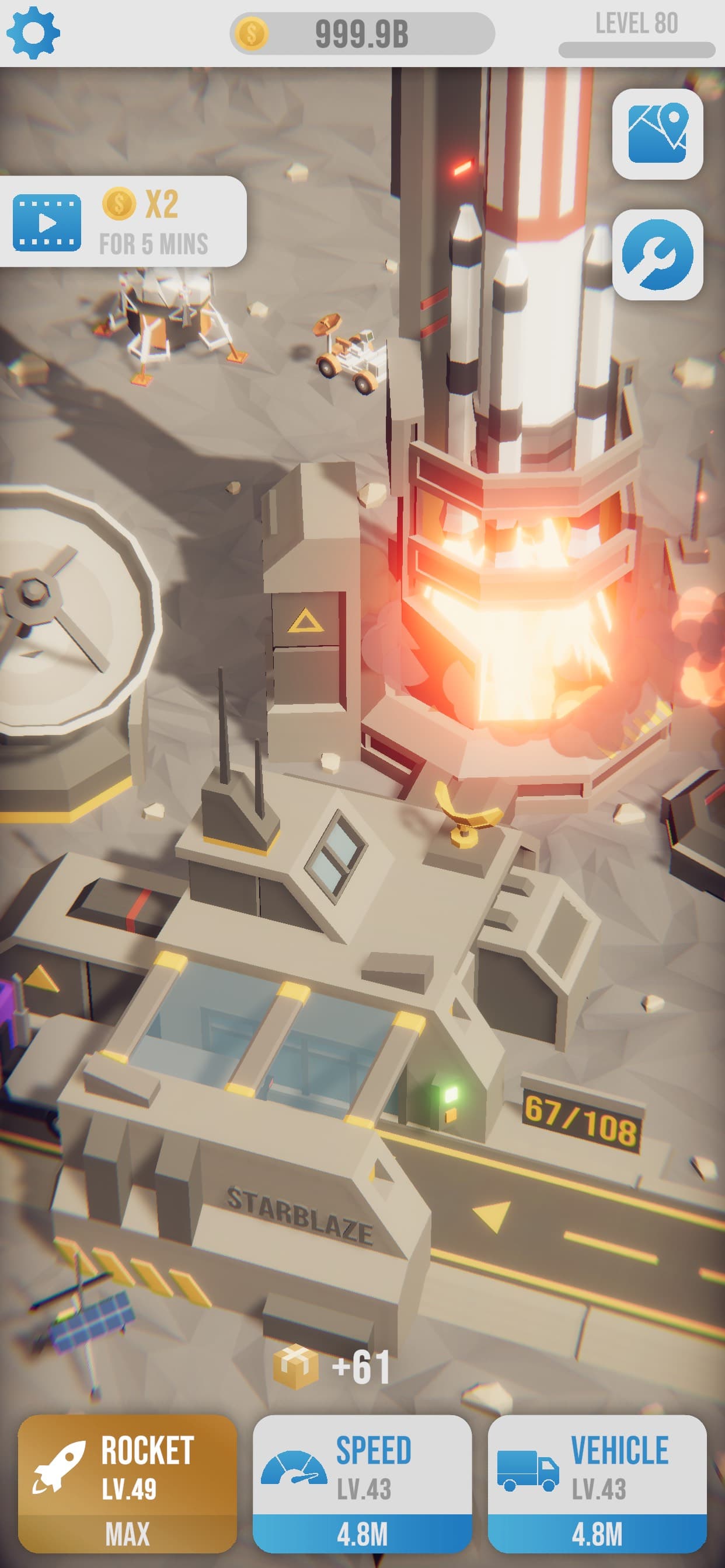 Idle Rocket Launch screenshot 3 - screenshot